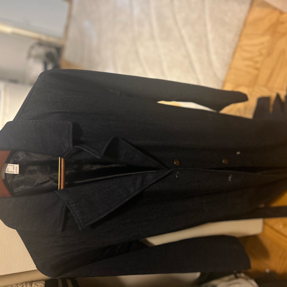 Denim trench coat for fall